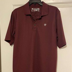 Maroon Ariat Polo. Small